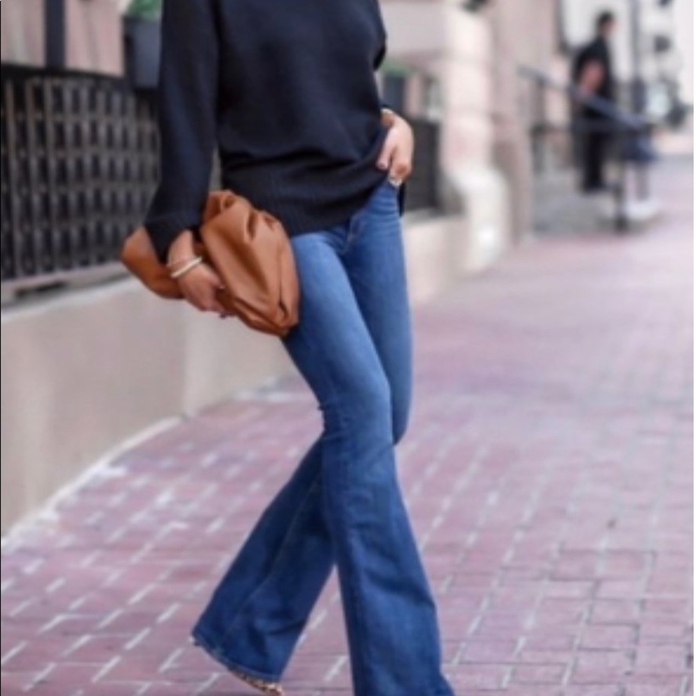 Current/Elliott The Bell in Cowgirl Blue w/ Crease